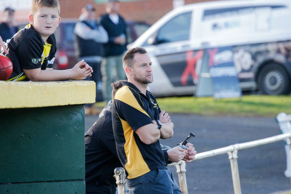 Merrivale coach Josh Sobey is enjoying his time on the sidelines for the top-placed side. Picture by Anthony Brady