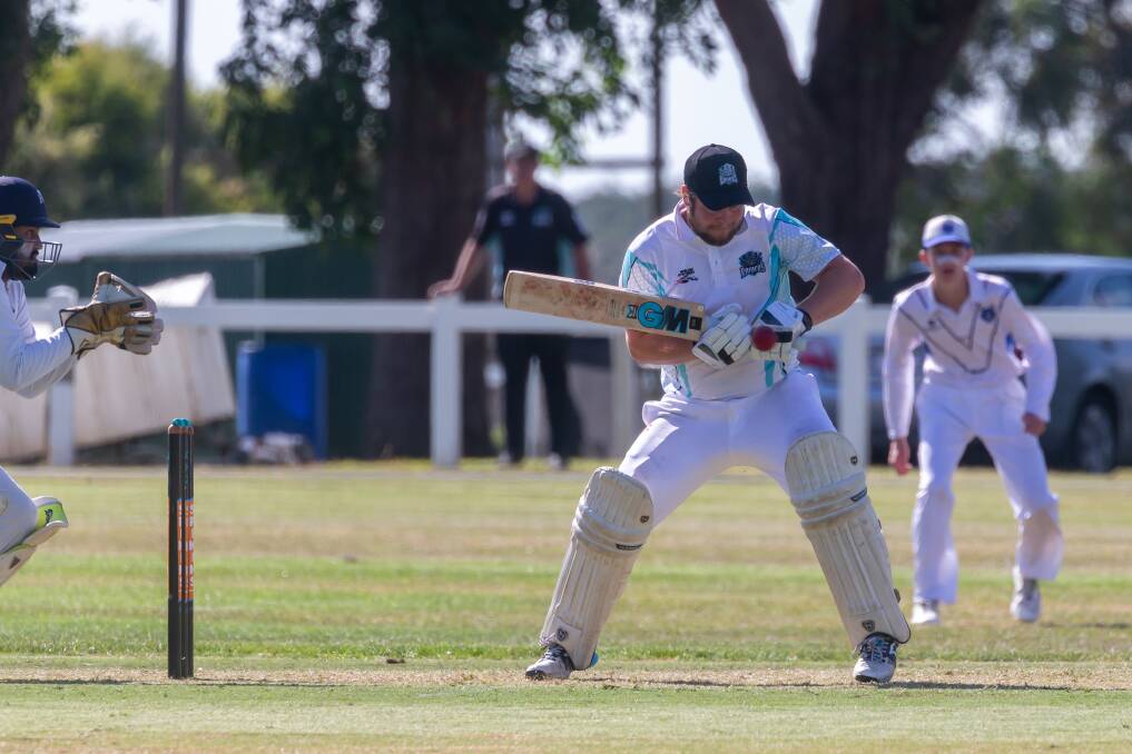 Raiders playing-coach Johno Benallack hit a half-century in the previous match. Picture by Eddie Guerrero