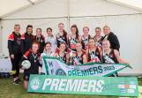 Koroit's 17 and under team are all smiles after winning the premiership. Pictures by Anthony Brady