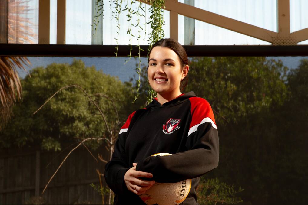 MILESTONE: Koroit's Rachel Dobson will play her 150th netball match this weekend in a clash against Port Fairy. Picture: Chris Doheny