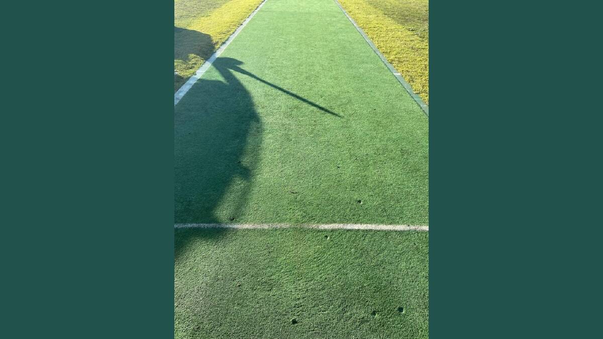 DAMAGED: The Wenborn Oval hard wicket will need to be replaced again. Picture: Supplied