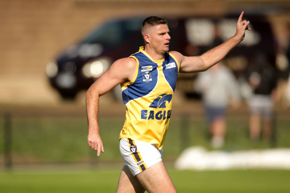 CHALLENGE: Nathan Vardy will be a key to the Eagles' hopes on Saturday against Koroit. Picture: Chris Doheny