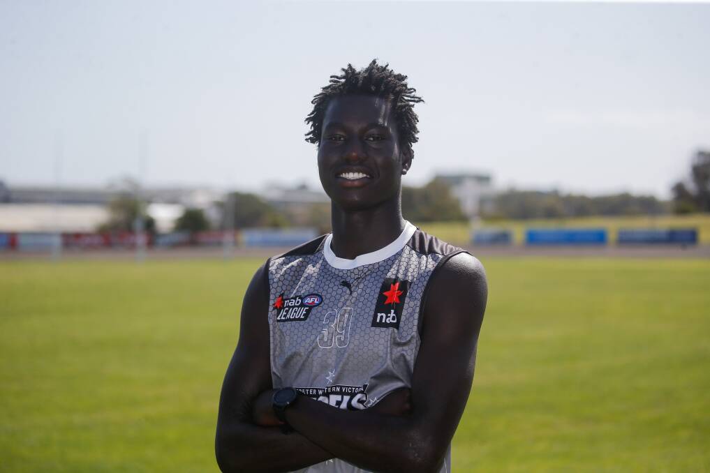 EXCITING TALENT: Luamon Lual hopes a successful 2022 season can propel him further in his football. Picture: Anthony Brady