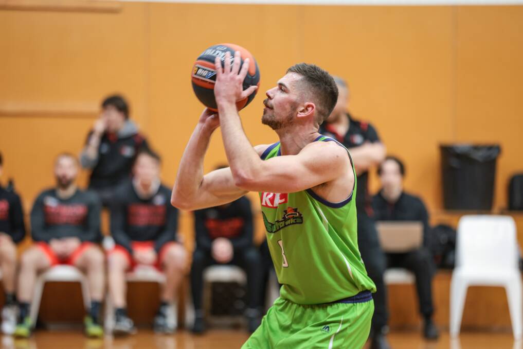 James Mitchell played an important role for the Warrnambool Seahawks in the overtime thriller on Saturday night. Picture by Sean McKenna