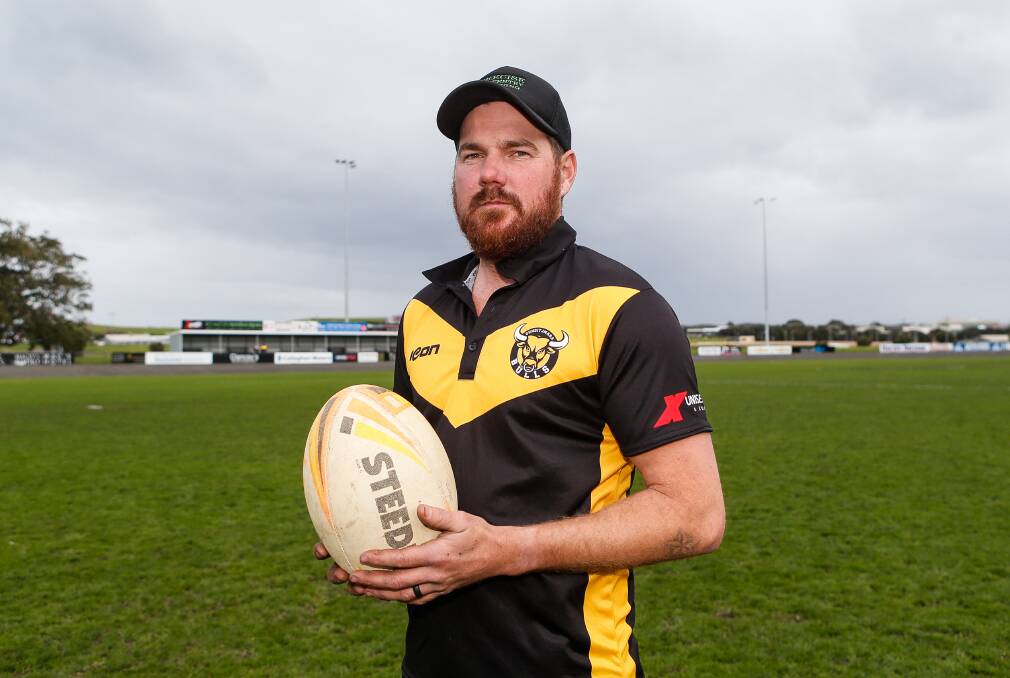 Gundijtmara Bulls rugby league coach Beau Arnold is excited for the grand final on Saturday. Picture by Anthony Brady