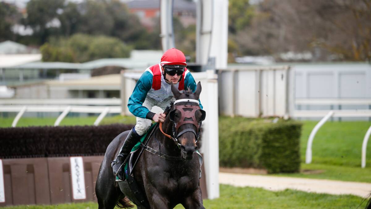 Jumps jockey Steven Pateman picked up a pair of wins on Thursday at Warrnambool. Picture by Anthony Brady