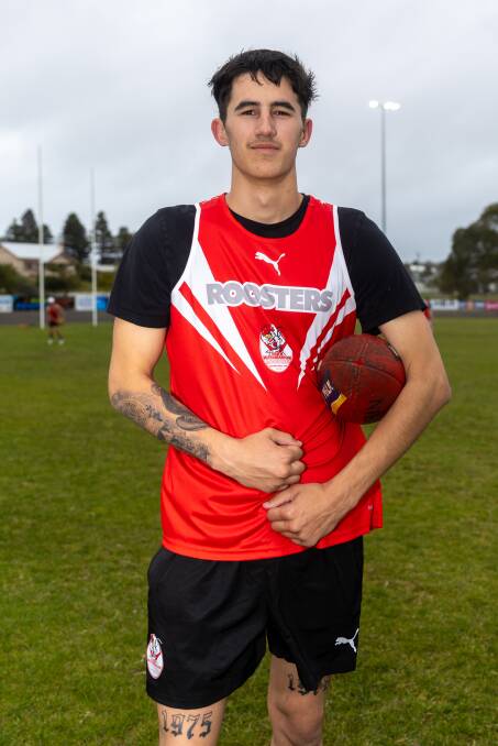 Jarvis Bermingham, pictured at South Warrnambool training, is hopeful of breaking into a strong senior side.