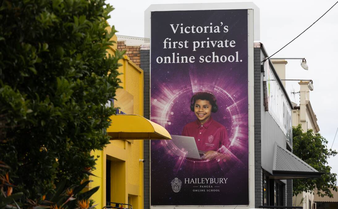 Haileybury College, a top-performing private school based in Melbourne, has made a concerted effort to market its state-first online campus to students in regional Victoria including the south-west.