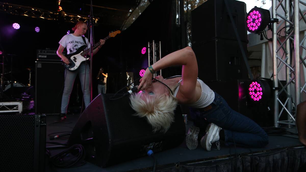 DOWN SOUTH FEST: Amyl and the Sniffers will be headlining Port Fairy's Down South Fest at The Star of The West Hotel on Saturday. Picture: Sylvia Liber