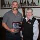 HONOURED: Dylan Jewell, left, received a young achiever award after being nominated by his supervisor Maree Condon, right, for his work in cattle breeding advisory and sales. Picture: Supplied