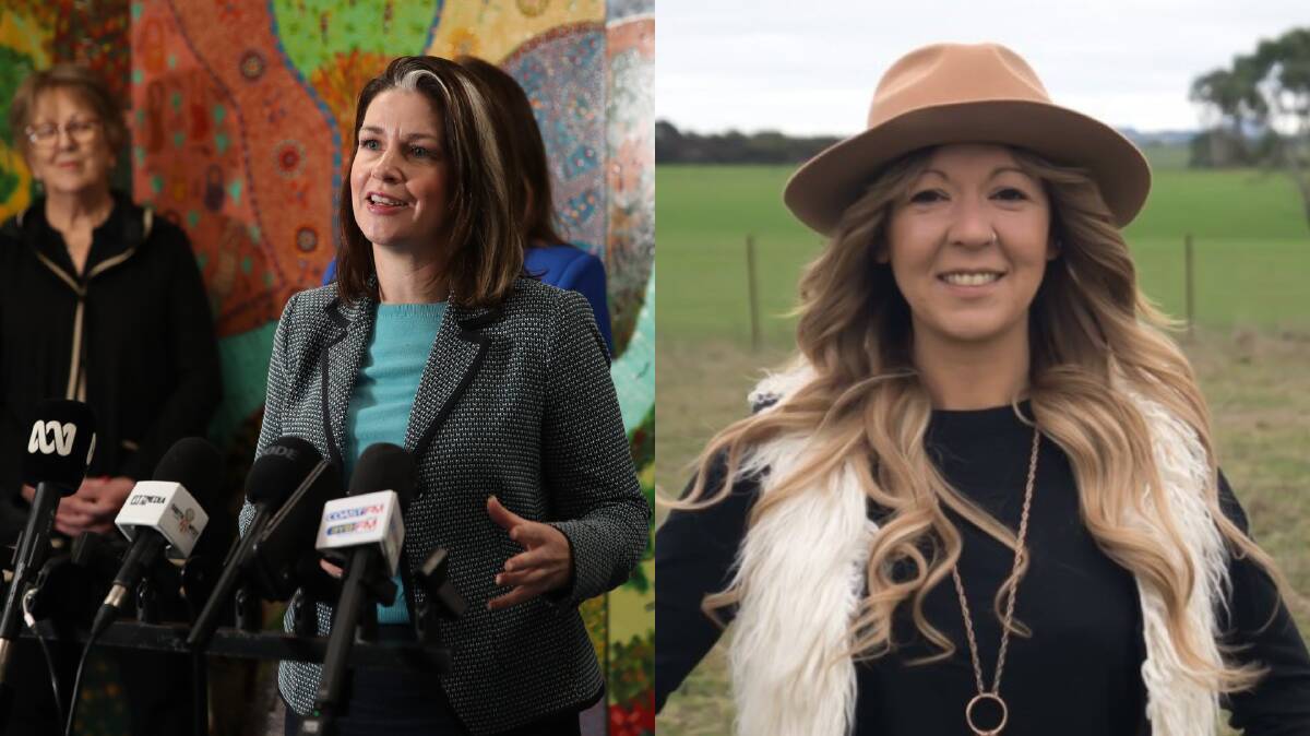 South-west towns including Mortlake will soon see Lowan MP Emma Kealy, left, and independent candidate Amanda Mead campaigning for their state vote after an electoral map redivision.