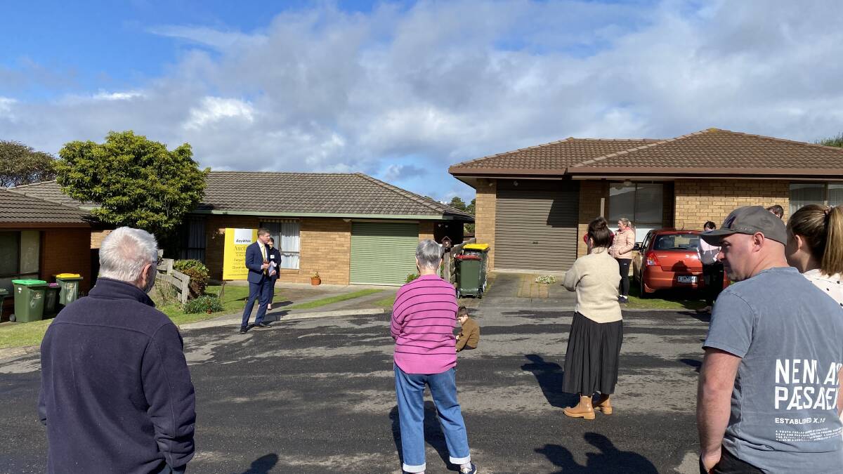 RISING INTEREST: An interest rate rise did little to curb auction attendance numbers on Saturday, but has seemingly slowed house price growth in Warrnambool. Picture: William Huynh