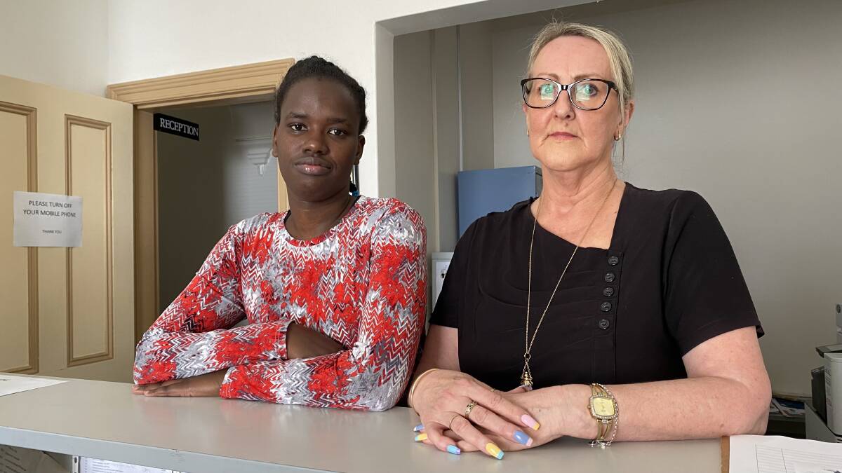 CUT OFF: Warrnambool NDIS participant Neima Isaac (left) had her disability support funding cut last year. Disability advocate Jennie Trigg (right) is appealing for Ms Isaac to get back on the scheme. Picture: William Huynh