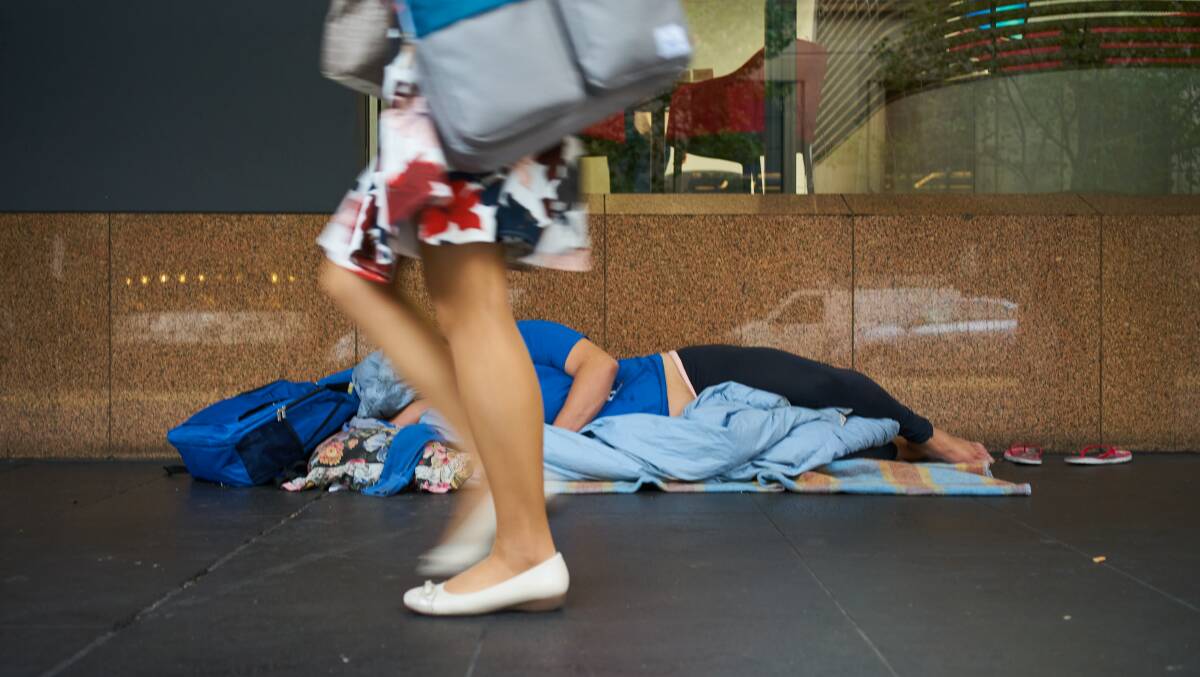 Australians seeking homelessness services because they couldn't afford rent rose 27 per cent in the past four years. Stock image.