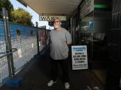 Newcastle Coins owner Shane Mcculloch outside his former shop. File picture.