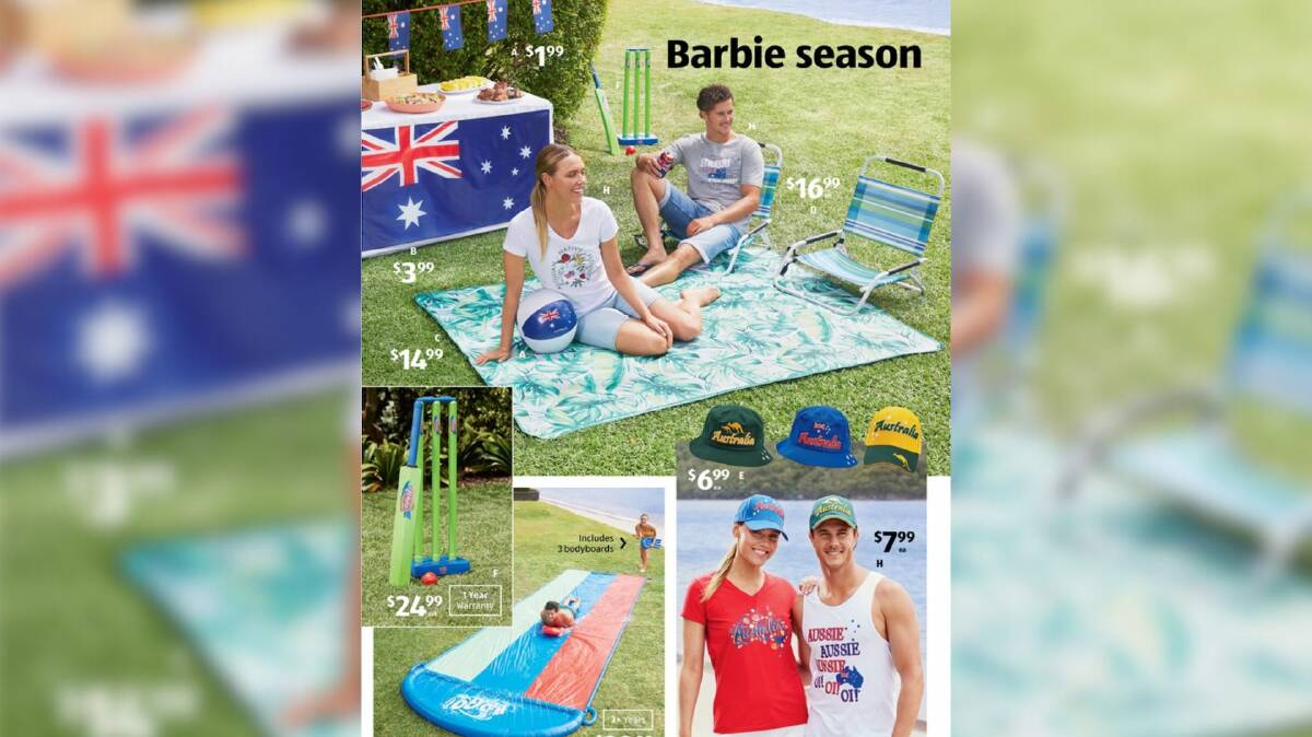 'Barbie season': a page from a 2023 Aldi catalogue.