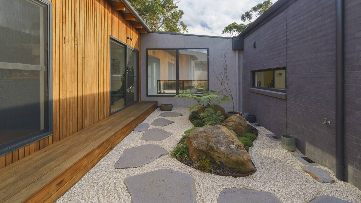 Specialised details at the entry, family bathing area and the inclusion of an engawa ledge bordering the private Japanese garden were collaboratively developed from
the beginning of the project. Pictures supplied.