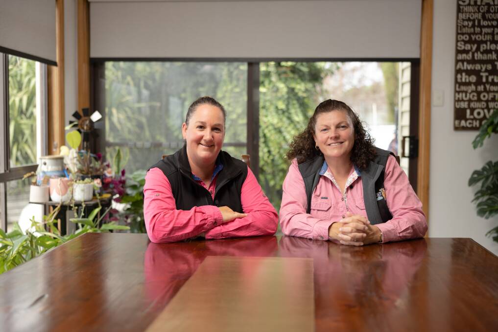 Tracy Gaut and Sara-Jane Rea met at their local football club and realised they had common interests, including a love for cows. Picture Dairy Australia.