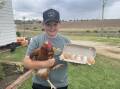Free range chickens and farm fresh eggs are providing Mackenzie West with his future nest egg. Picture by Alise McIntosh