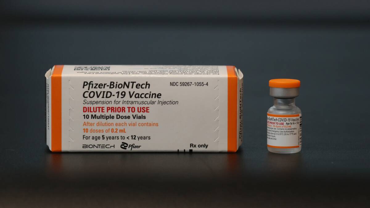 Pfizer Covid-19 vaccine. Picture by Robert Peet