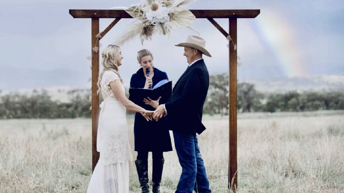 Amanda Adams' micro-wedding. Picture by Penwood Creation