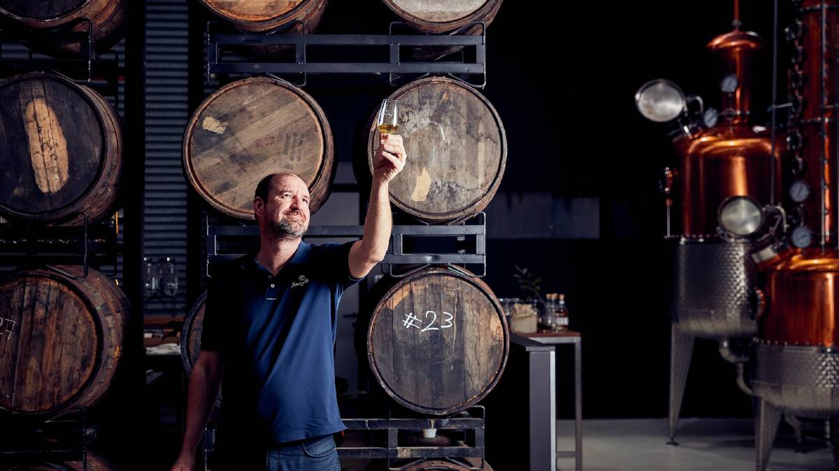 Jimmy Rum owner James McPherson in his Dromana distillery. Picture by CMcConville