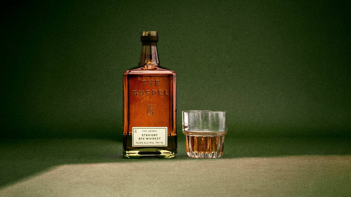 The Gospel straight rye whiskey, awarded 96 points at the IWSC 2023. Picture supplied by The Gospel