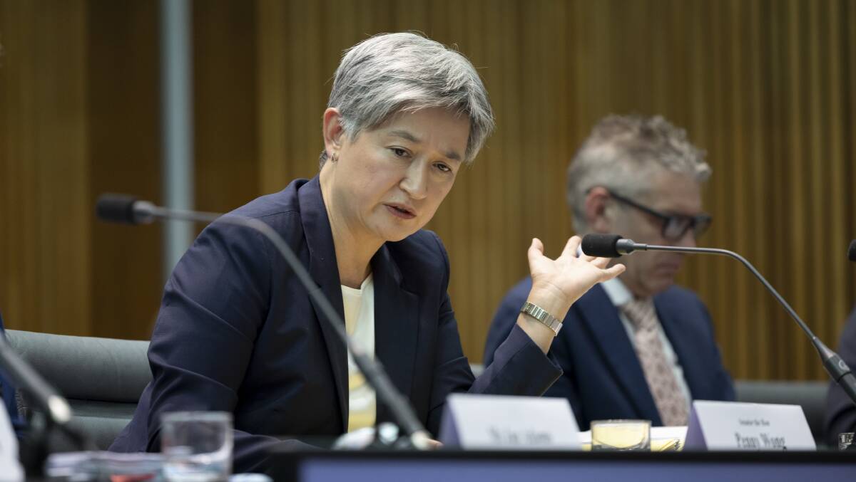 Foreign Minister Penny Wong says humanitarian need is at 'unprecedented levels'. Picture by Keegan Carroll