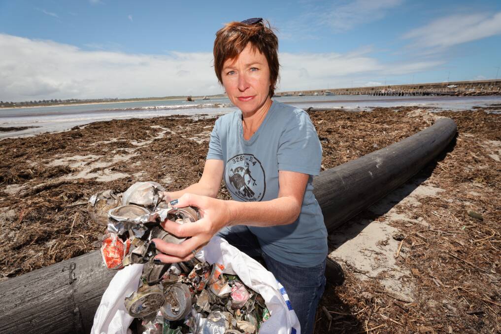 Warrnambool environmentalist Colleen Hughson said there wasn't an effective way to dispose of soft plastic. Picture by Sean McKenna