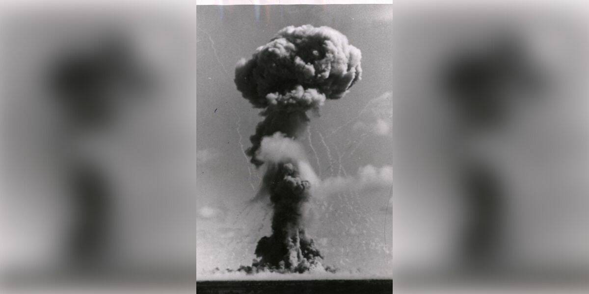 Atomic bomb test at Maralinga in South Australia in September 1957. File picture