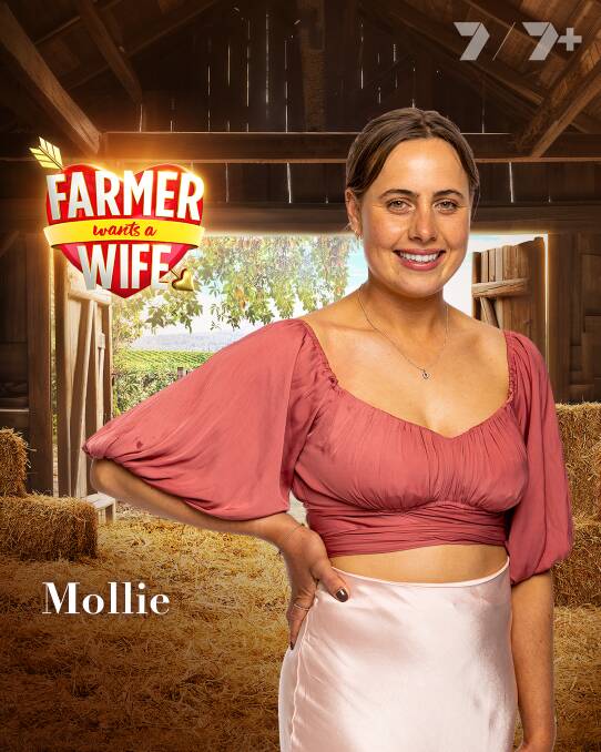 Wangoom local Mollie Buckley's Farmer Wants a Wife promo picture. Picture supplied.