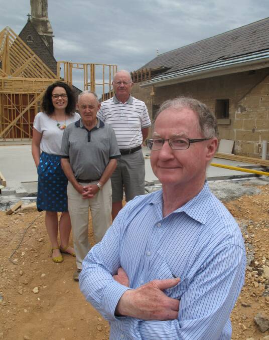Revitalising: St Joseph's parish priest Father John Fitizgerald with other project team members Donna Monaghan, Gerald Shanley and Barry Wolff. 