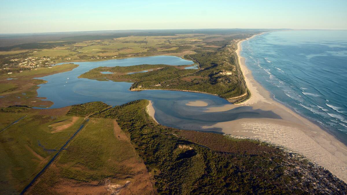 The Glenelg River estuary that is part of the area recently listed as a Ramsar wetlands of international importance.  Photo: Marcel Hoog Antink