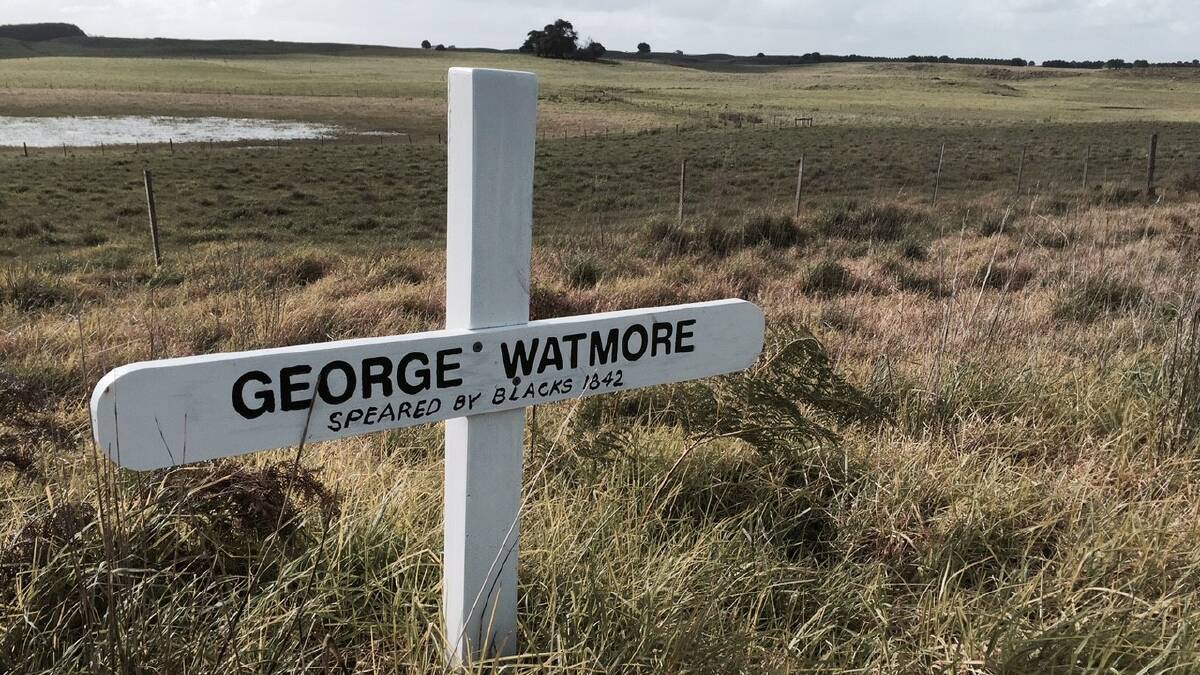 The grave of George Watmore, near the turn off from the Princes Highway to The Crags.