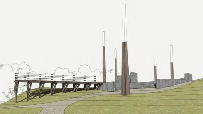 Imposing: A northern entrance pavilion to Lake Pertobe is also among the proposals that people can vote for. 