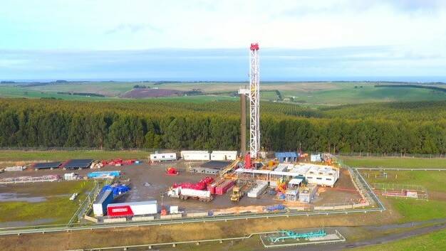 More capacity: The new storage well is drilled at Lochard Energy's Iona gas plant near Port Campbell.