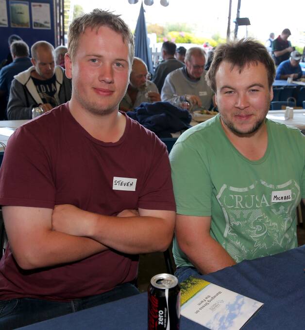 Brothers: Young dairy farmers Stephen and Michael Cornelissen 