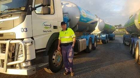 One of Fonterra's new "truck and dog" tankers. 
