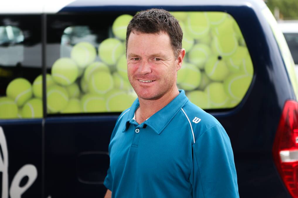 GOING GLOBAL: Andrew Crawford's passion for tennis has taken him around the world but he calls Warrnambool home. Picture: Morgan Hancock
