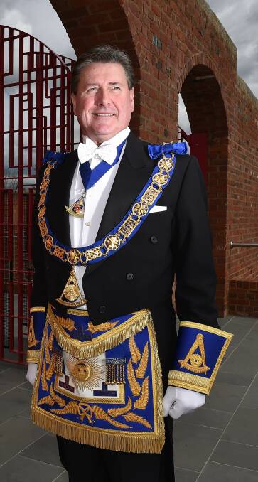 Eyes ahead: Freemasons Victoria grand master Don Reynolds says the once secretive organisation is looking to the future. Picture: NONI HYETT