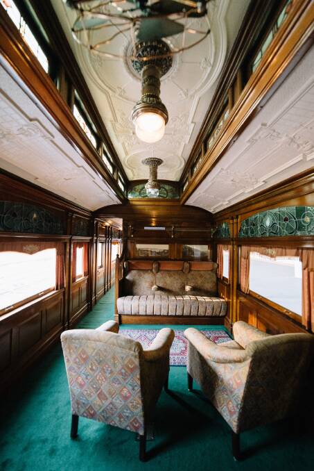 LUXURY: The inside of the royal train that will be in Warrnambool on Saturday afternoon. 