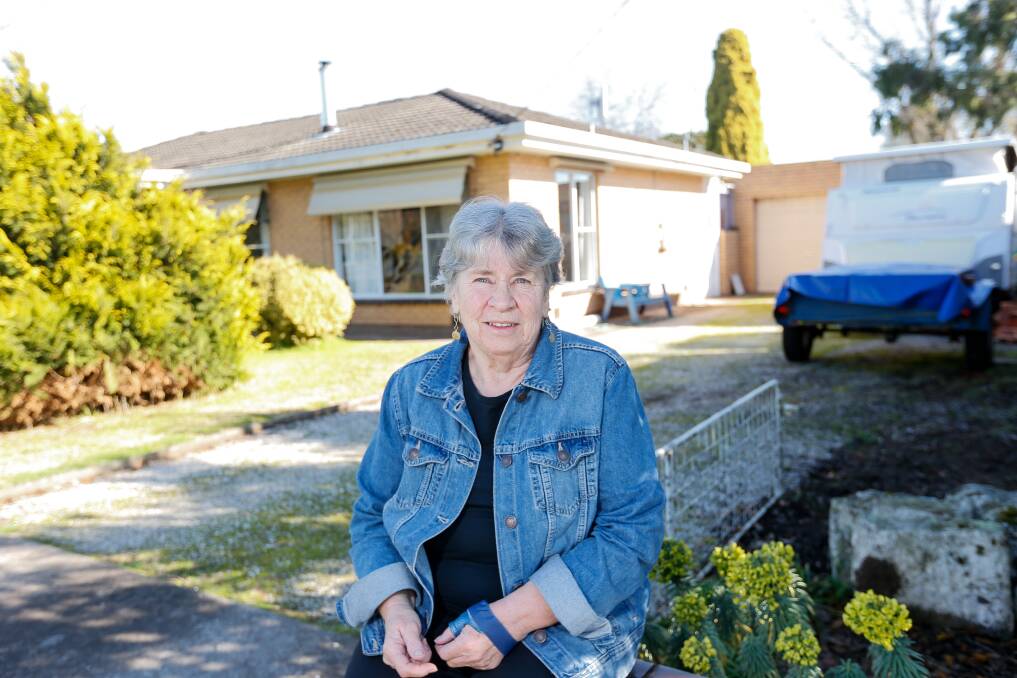New Mortlake homeowner Cheryl Butler. Picture: Anthony Brady 
