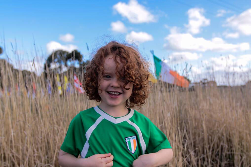Jobe Dobson is ready for the Koroit Irish Festival this weekend. 