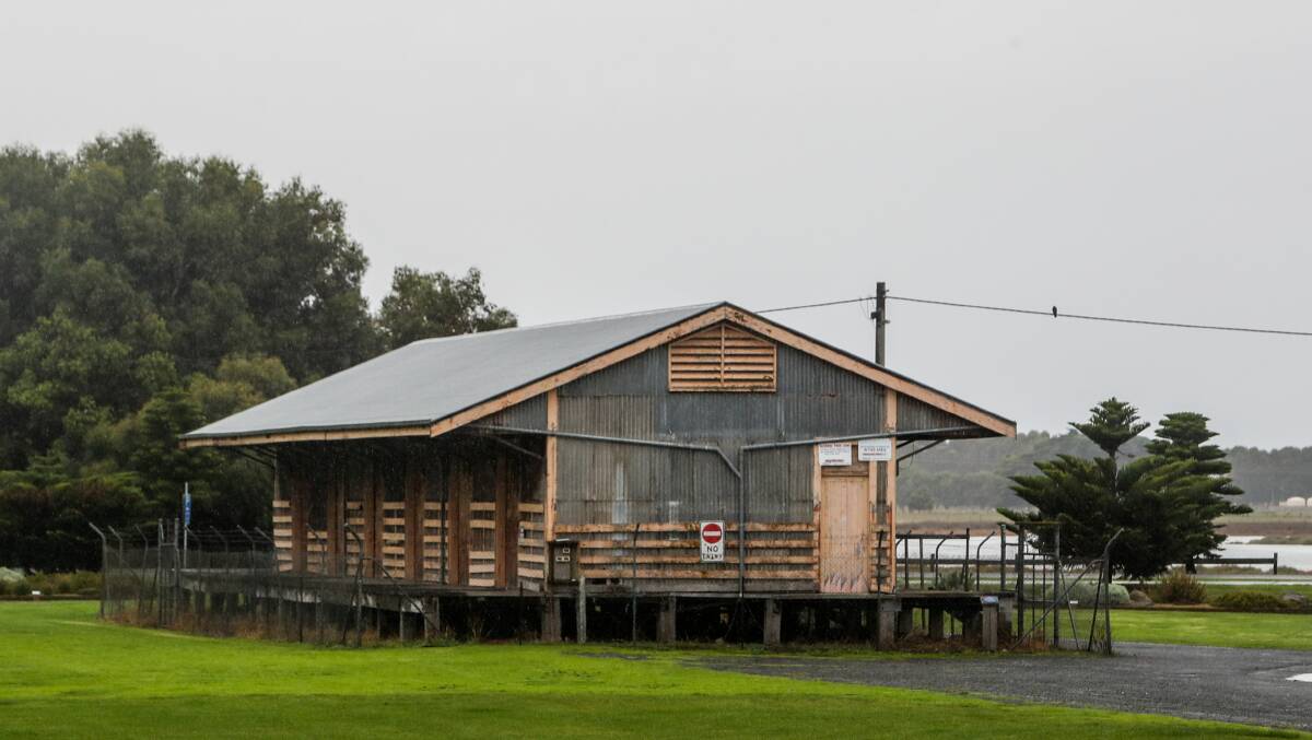 The Port Fairy railway goods shed. 