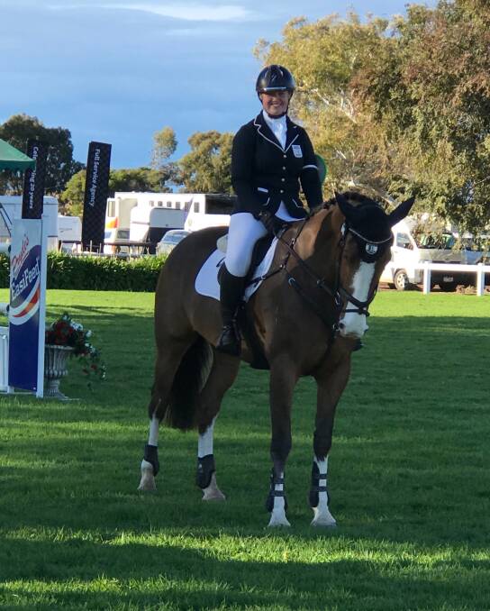 GREAT EFFORT: Macarthur's Lucy Peterson aboard Ask No More, known at home as Buddy, at the Melbourne INternational Three Day Event. 