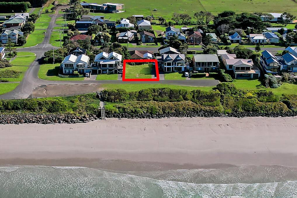 This vacant block on Port Fairy;s East Beach has hit the market with a price of $3.2 million. 