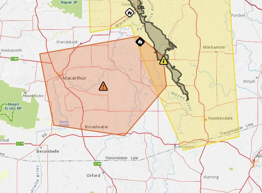 Watch and act alert issued for fire