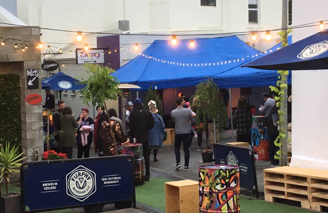 AWESOME SET UP: The Little Liebig Laneway Festival kicks off from 5pm on Friday night. 