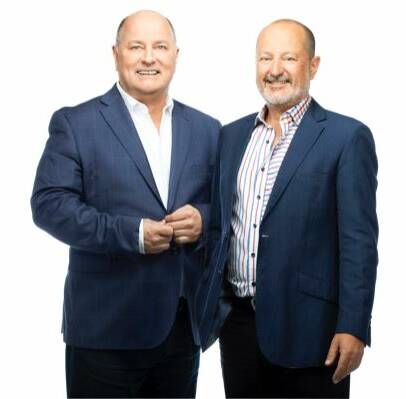 COMING TO TOWN: 3AW breakfast presenters Ross Stevenson and Russel Howcroft will broadcast live from Port Fairy on Monday. 