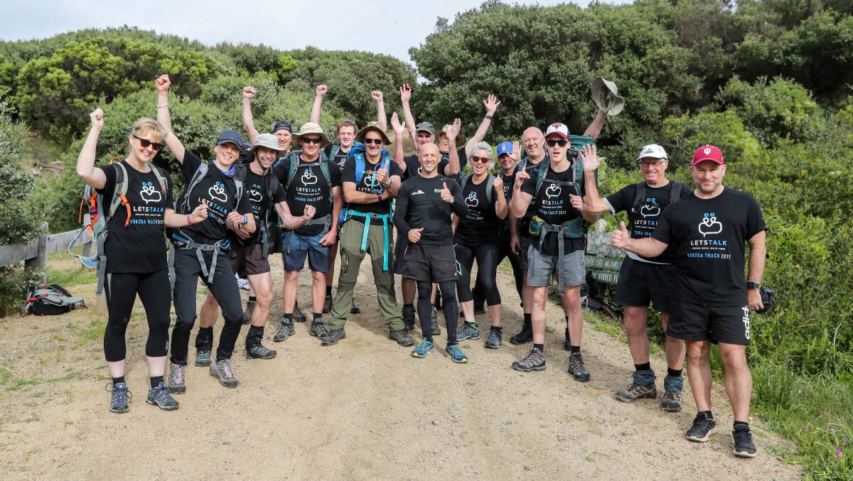 READY TO GO: South-west residents are ready to tackle the Kokoda Trail in support of mental health initiative Let's Talk. Picture: Rob Gunstone 